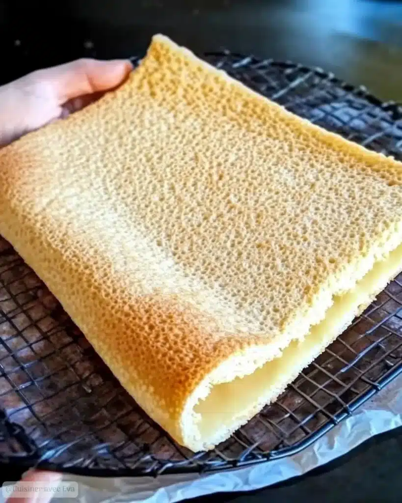 génoise pour bûche de Noël moelleuse dorée