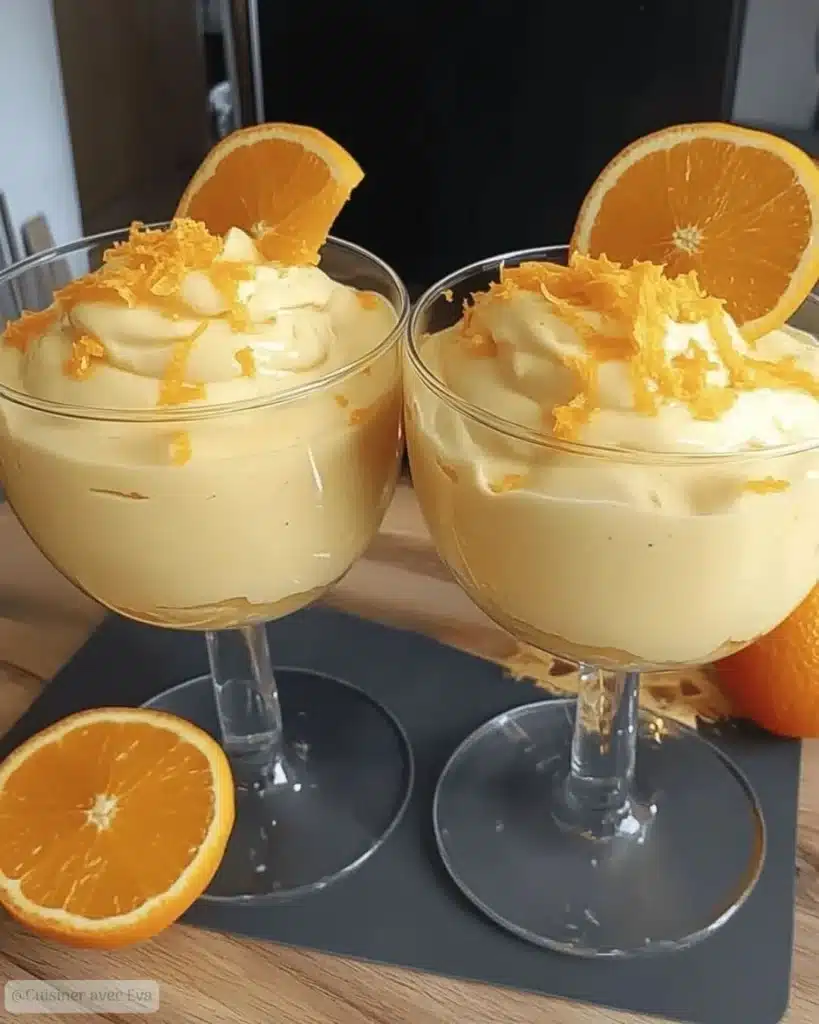 mousse de Noël à l’orange et fleur d’oranger