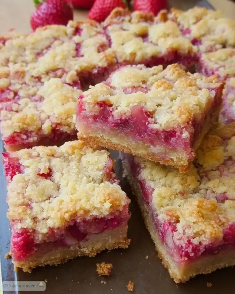 Barres aux Fraises et Rhubarbe