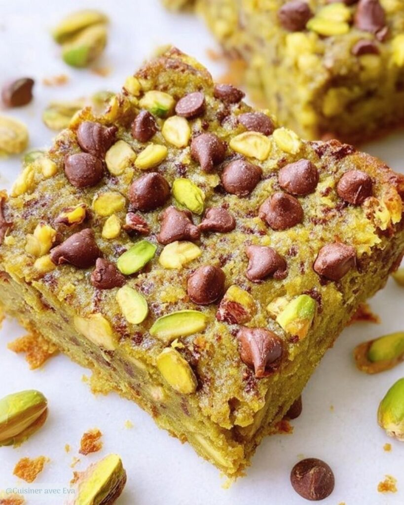 Brownie à la pistache fondant un délice gourmand et irrésistible