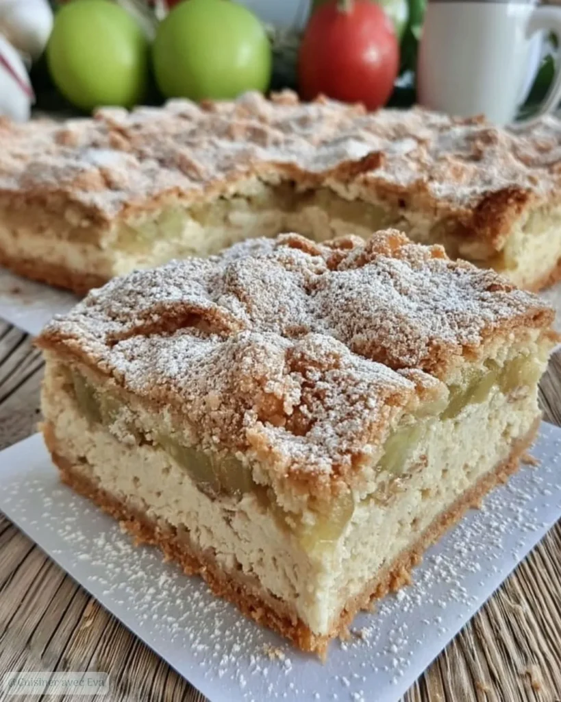 Carré pâtissier à la rhubarbe la recette gourmande