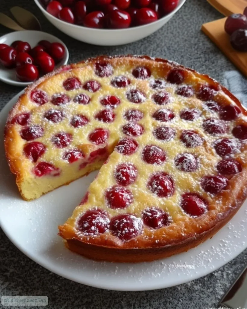 Clafoutis aux cerises facile la recette moelleuse