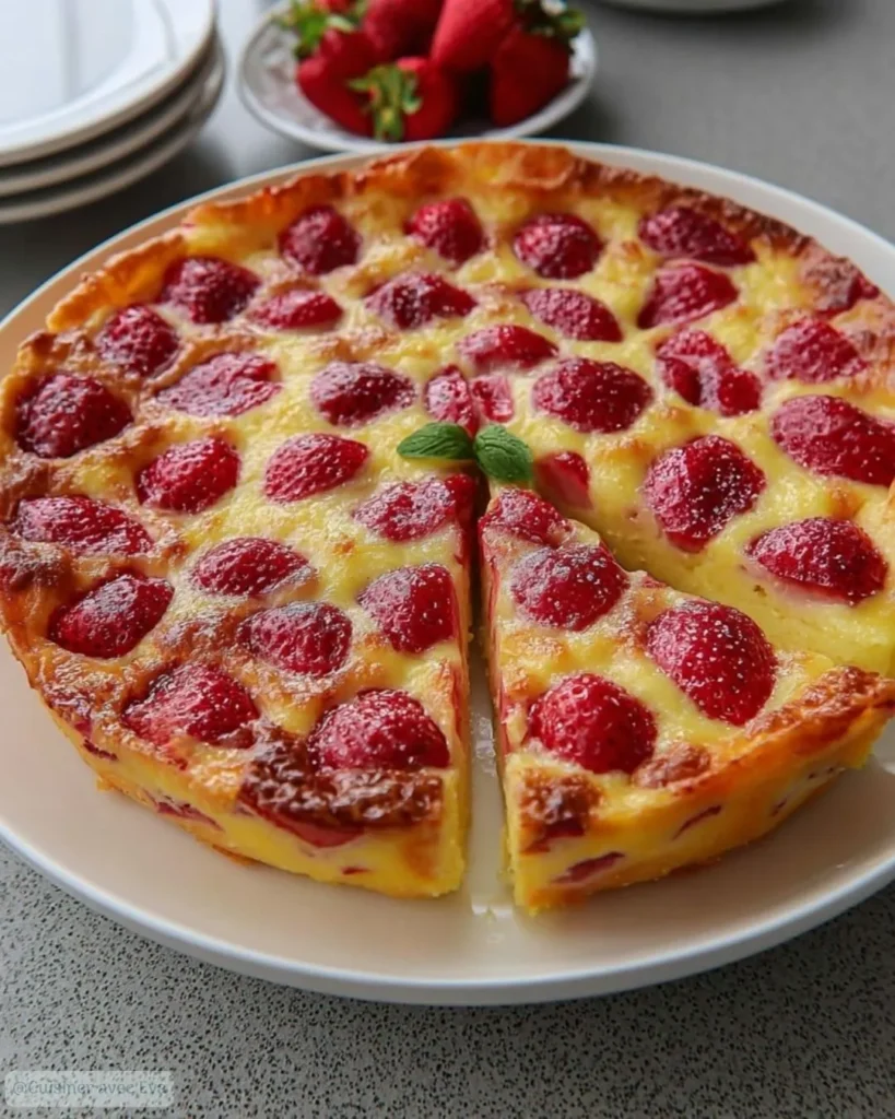 Clafoutis aux fraises