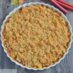 Crumble rhubarbe pommes