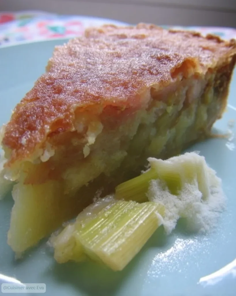 Gâteau Succulent à la Rhubarbe recette moelleuse et fruitée