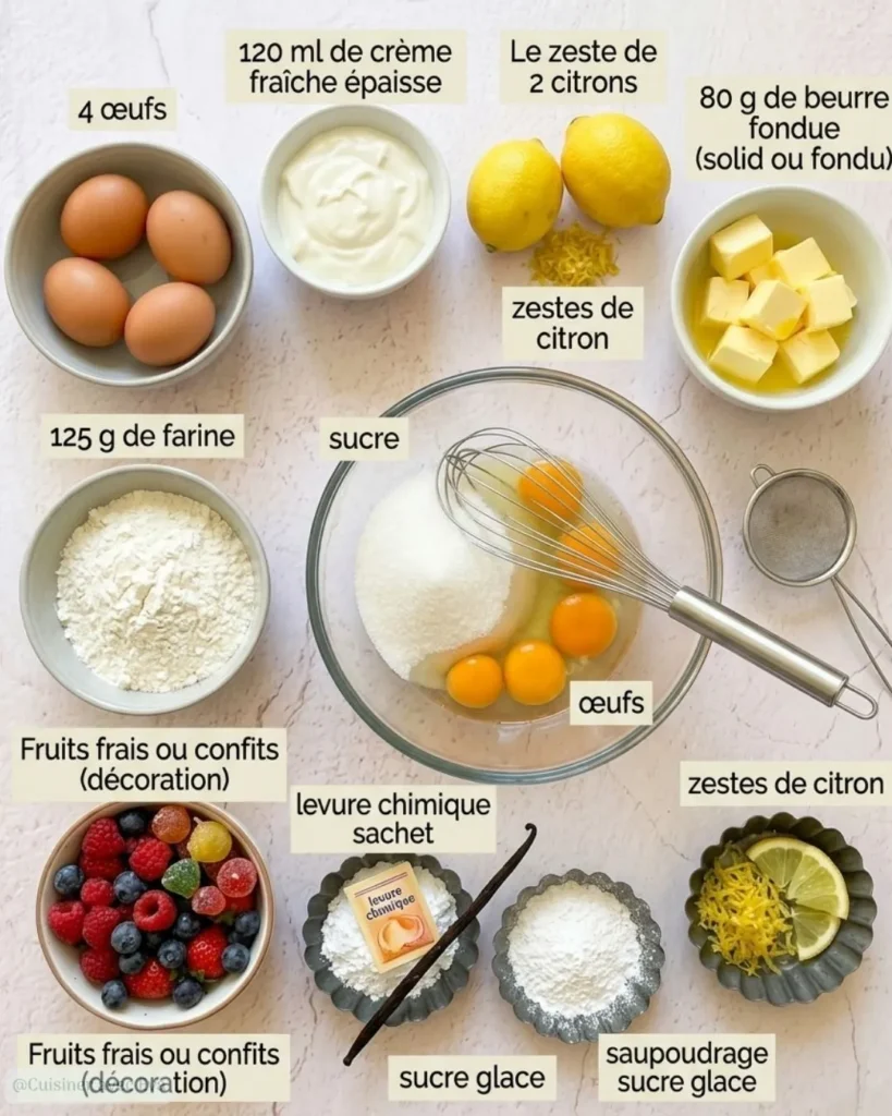 Ingredients Gâteau roulé de Pâques moelleux