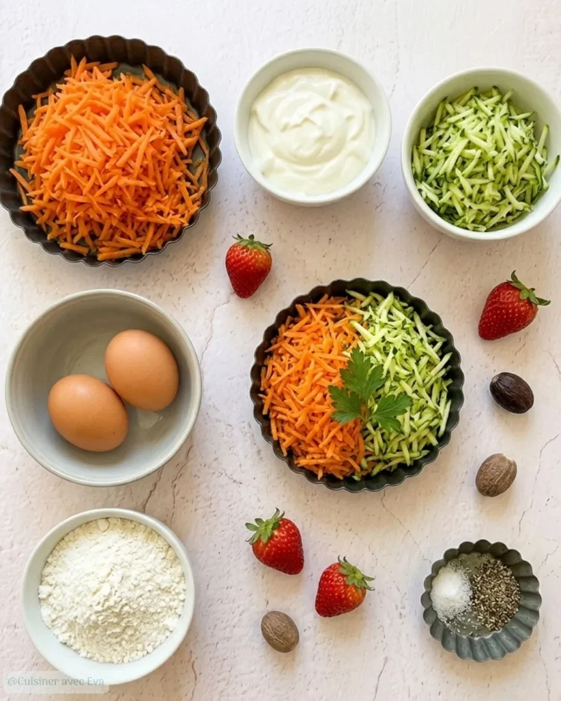 Ingrédients pour réussir des crêpes salées courgettes carottes