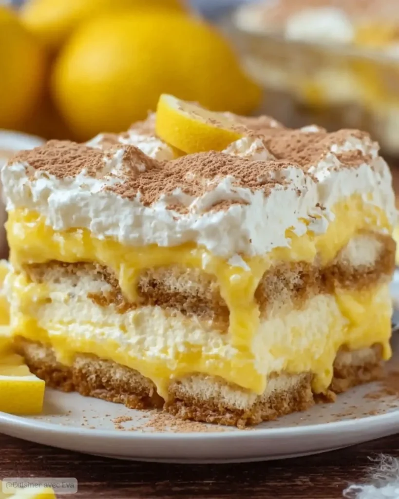 Tiramisu au citron sans cuisson recette fraîche et facile