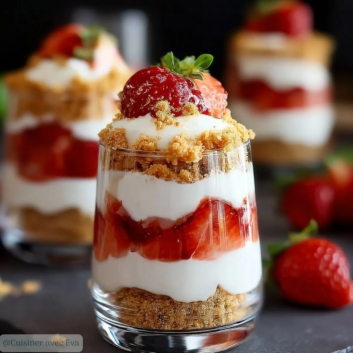 Verrine fraise mascarpone : le dessert frais, léger et irrésistible ...