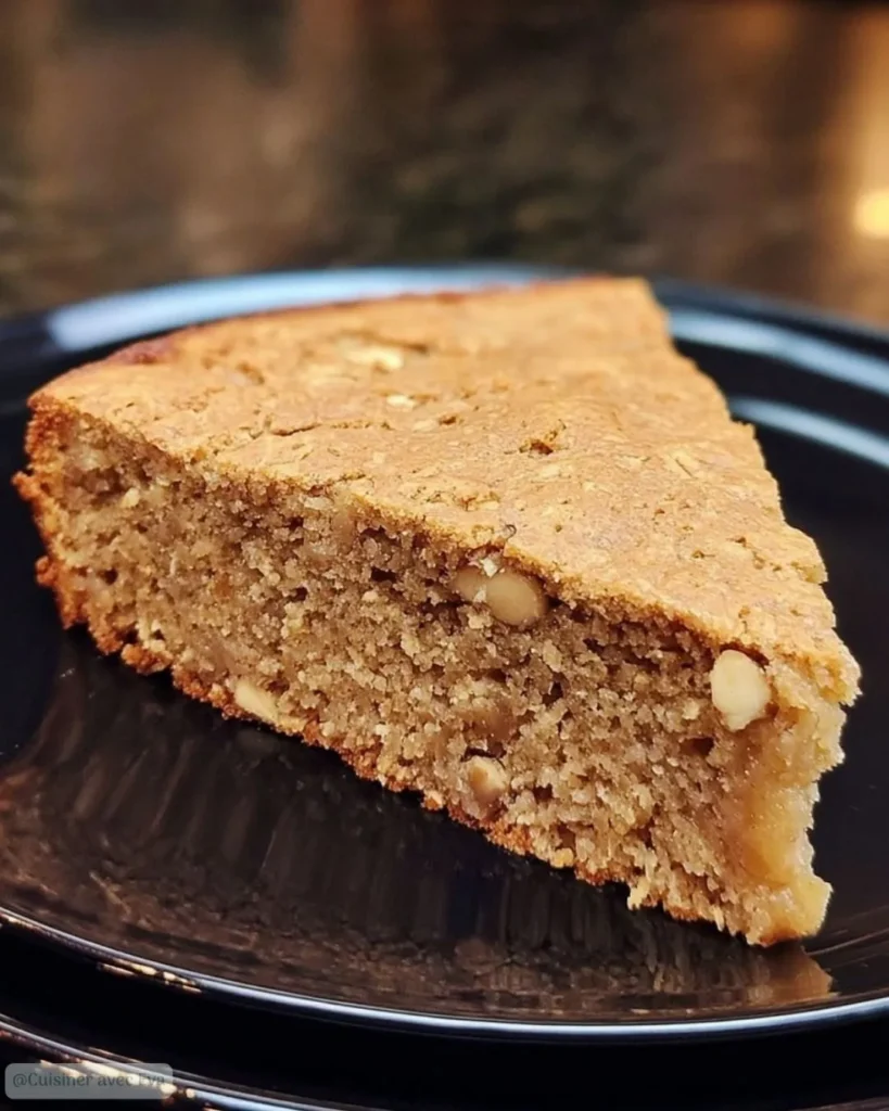 gâteau avoine compote pomme