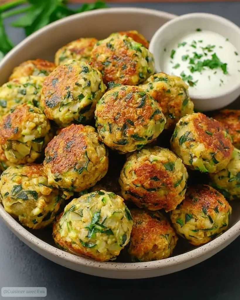Boulettes Pois Chiches-Courgettes
