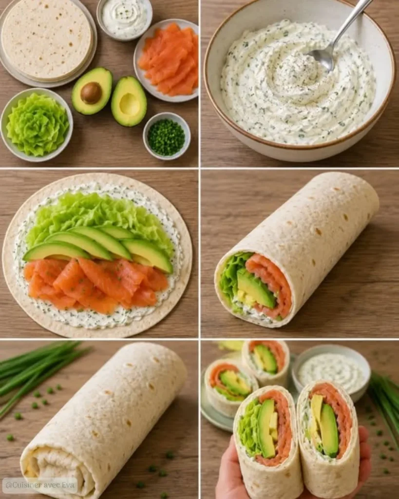 Les ingrédients pour réussir un wrap saumon avocat ultra gourmand