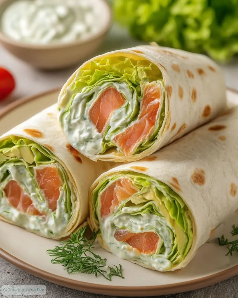Wrap au Saumon Fumé et Avocat