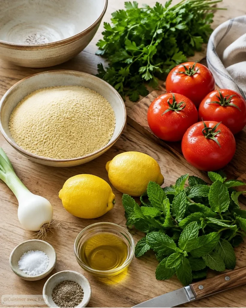 Taboulé Libanais Maison au Citron