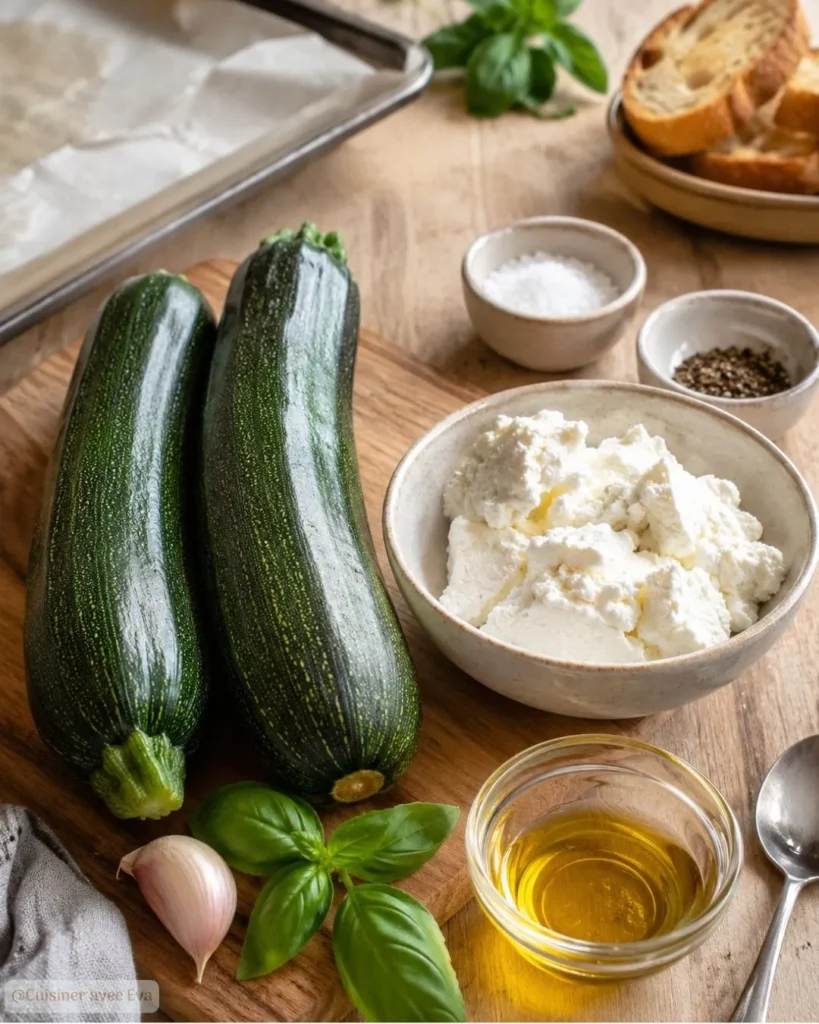 Ingredients du Rillettes de courgettes au chèvre
