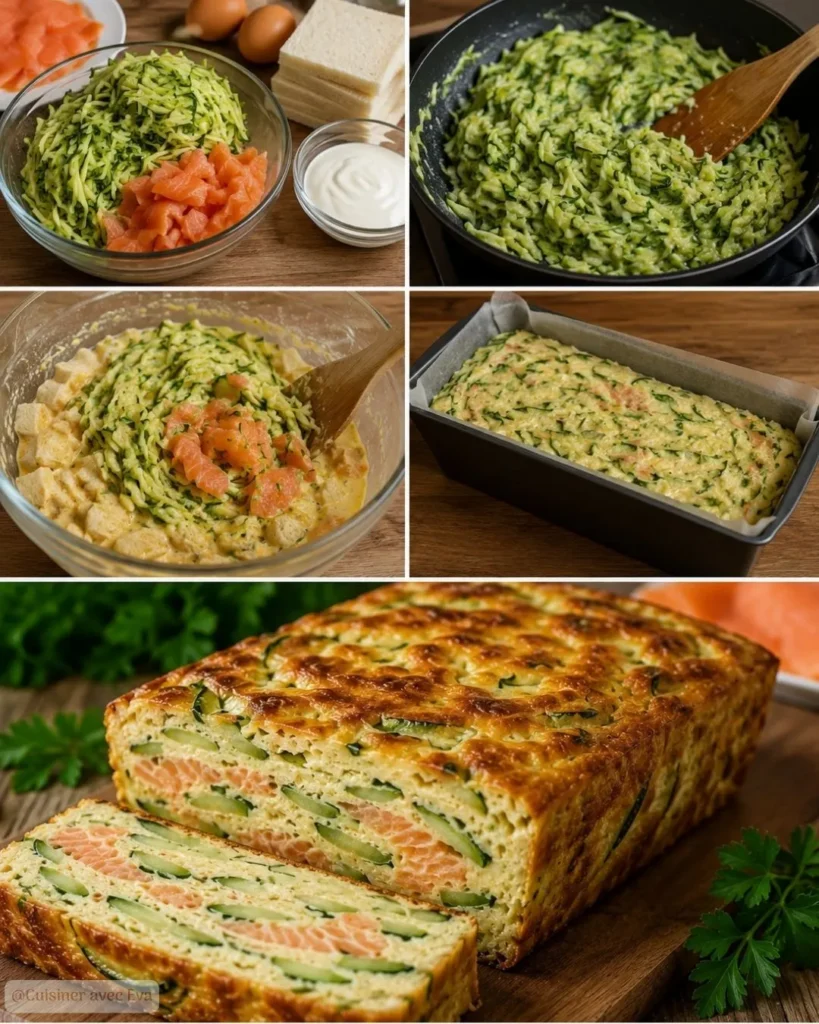 Préparation du Terrine De Courgettes Et Saumon Fumé