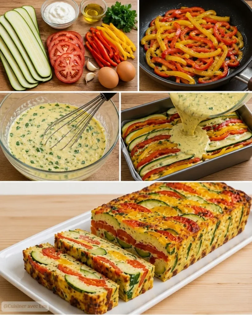 Préparation du Terrine De Légumes D'Été