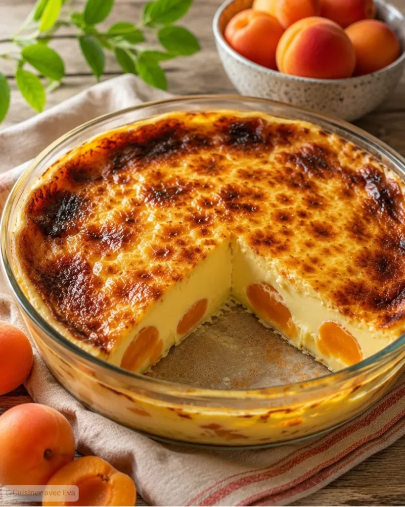 Recette Flan pâtissier abricots maison