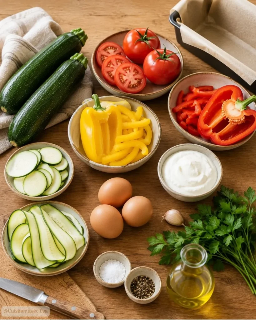 ingrédients du terrine de légumes