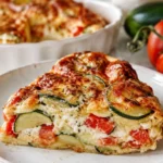 Clafoutis de courgettes tomates mozzarella