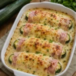 Courgettes façon endives au jambon
