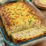 Flan aux courgettes, jambon et fromage