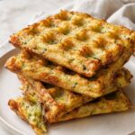 Gaufres salées à la courgette et fromage