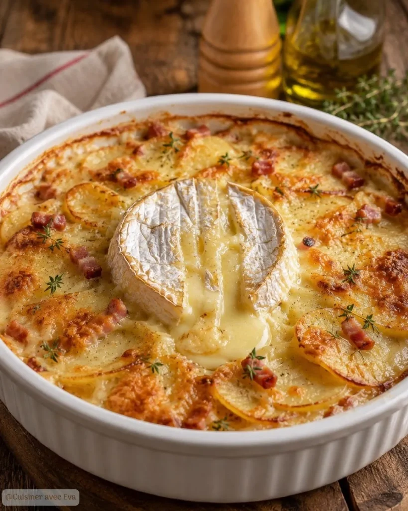 Recette du Gratin de pommes de terre au camembert