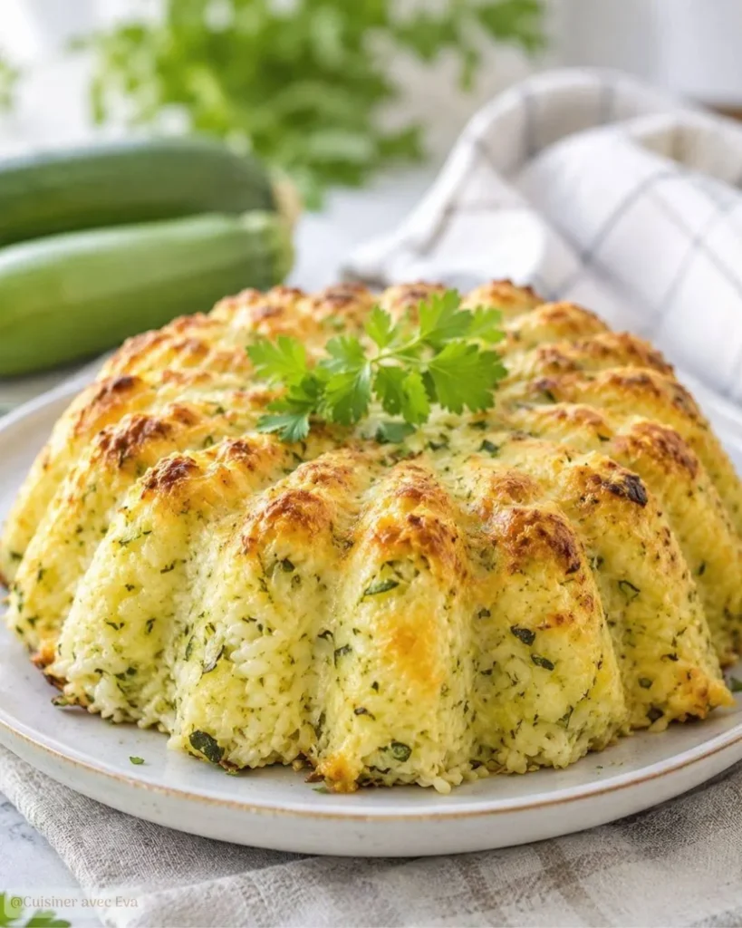 Gratin de riz courgette