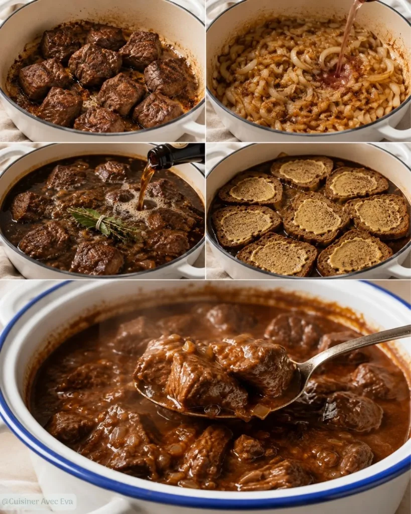 Préparation du Carbonade flamande