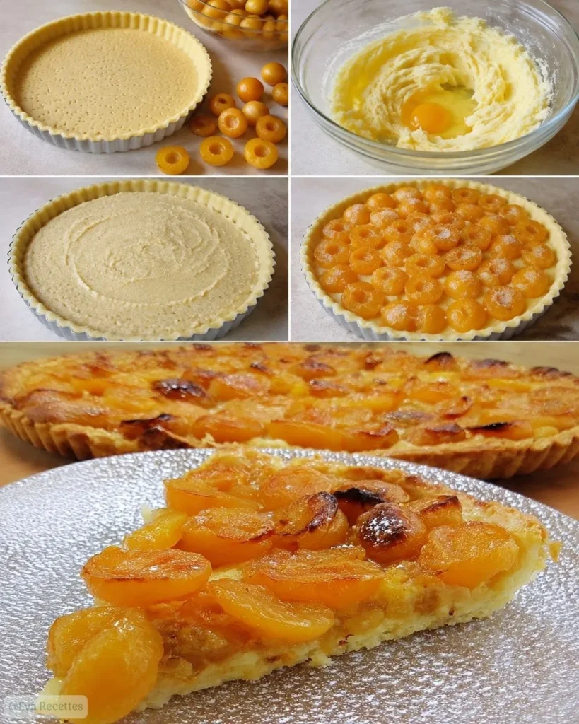Préparation du Tarte amandine aux mirabelles