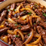Bœuf Caramélisé aux Oignons Fondants