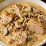 Filet mignon crémeux aux champignons