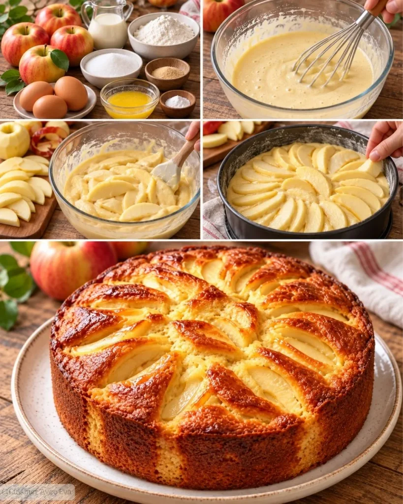 Gâteau aux pommes ultra fondant à l'ancienne