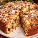 Gâteau de Noël Épicé aux Pommes