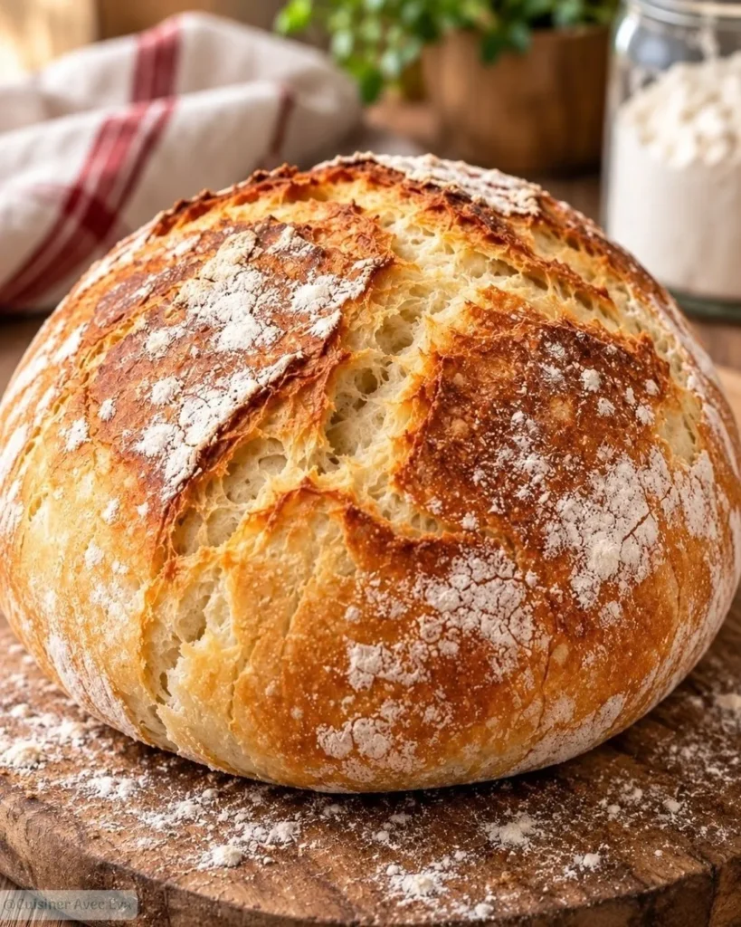 Pain sans pétrissage maison