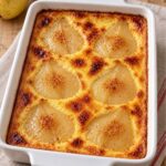 Poires pochées aux œufs au lait