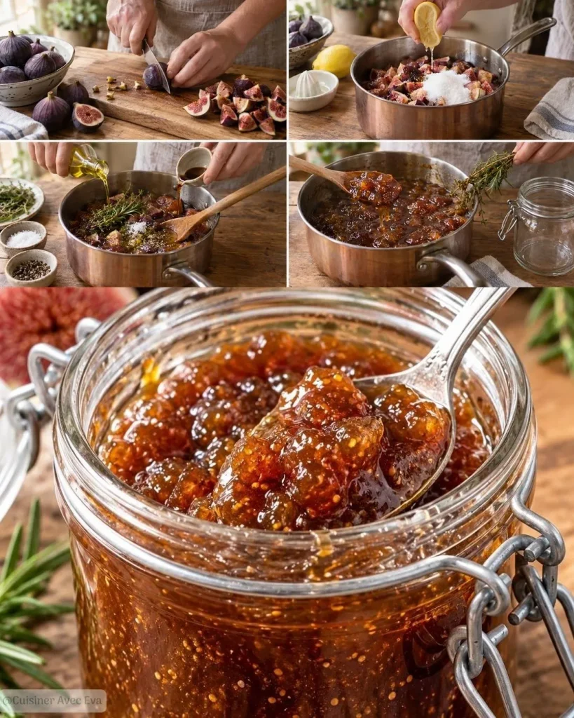 Préparation du Confit de figues maison