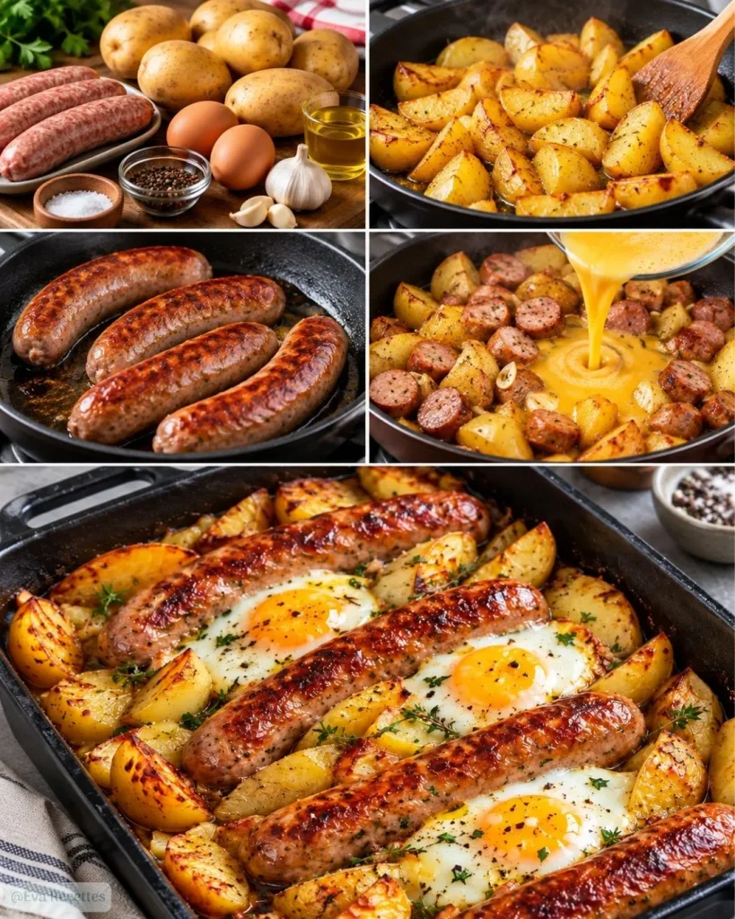  Recette Saucisse, Pommes de Terre & Œufs