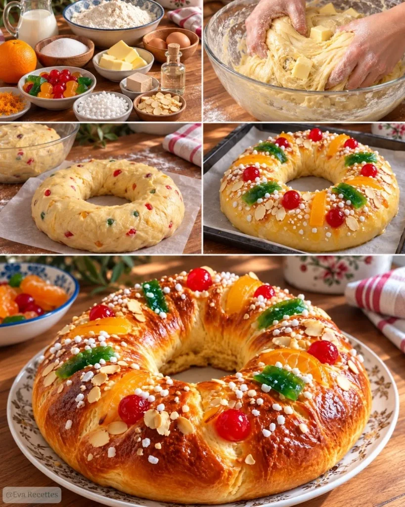 Recette brioche des rois provençale maison