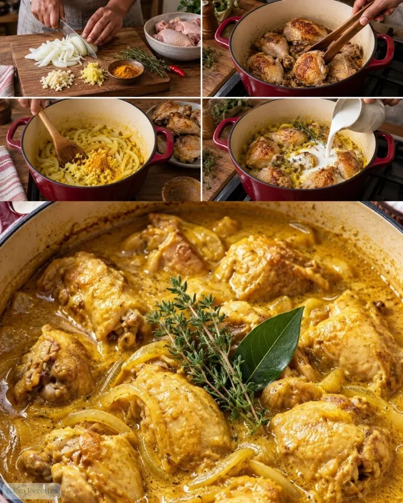 Recette du Poulet coco réunionnais
