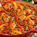 Riz à l'espagnole facile au poulet