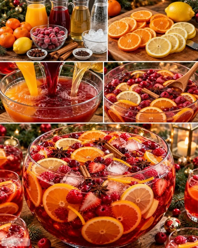 Sangria de Noël aux agrumes