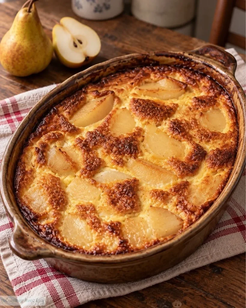 Flognarde aux poires fondantes