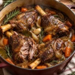 Souris d'agneau confites au four fondantes