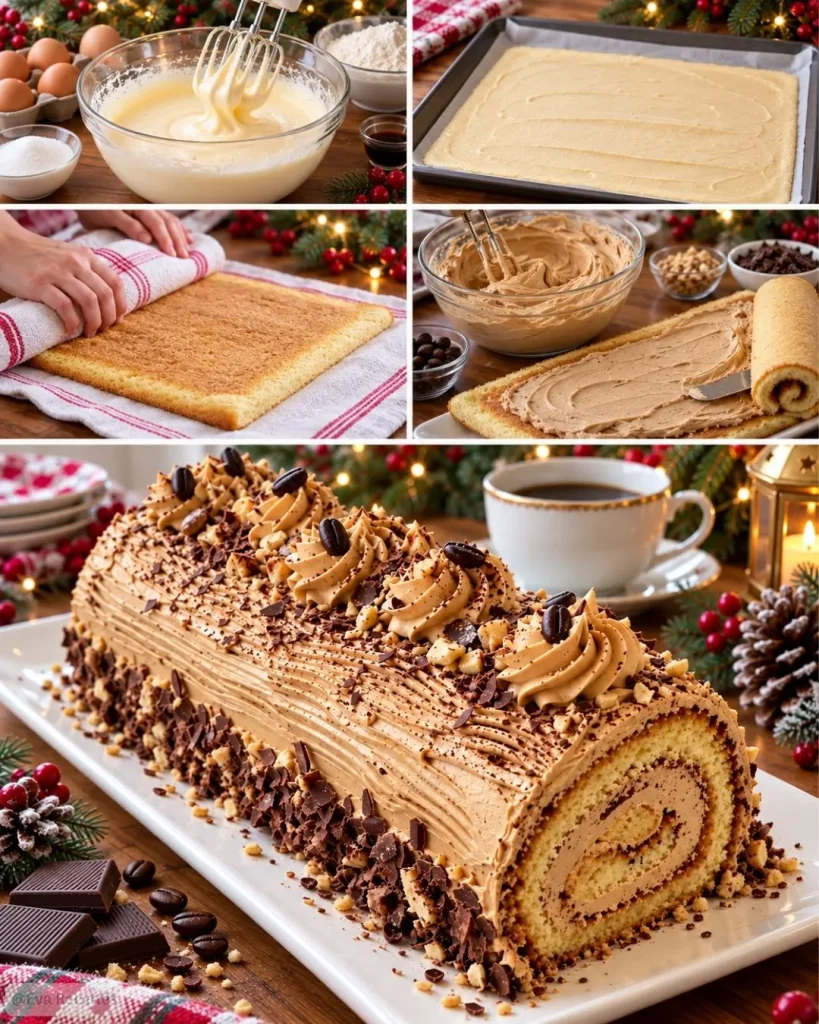 Bûche de Noël Moka au Café