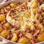 Camembert rôti au Cookeo avec pommes de terre et lardons