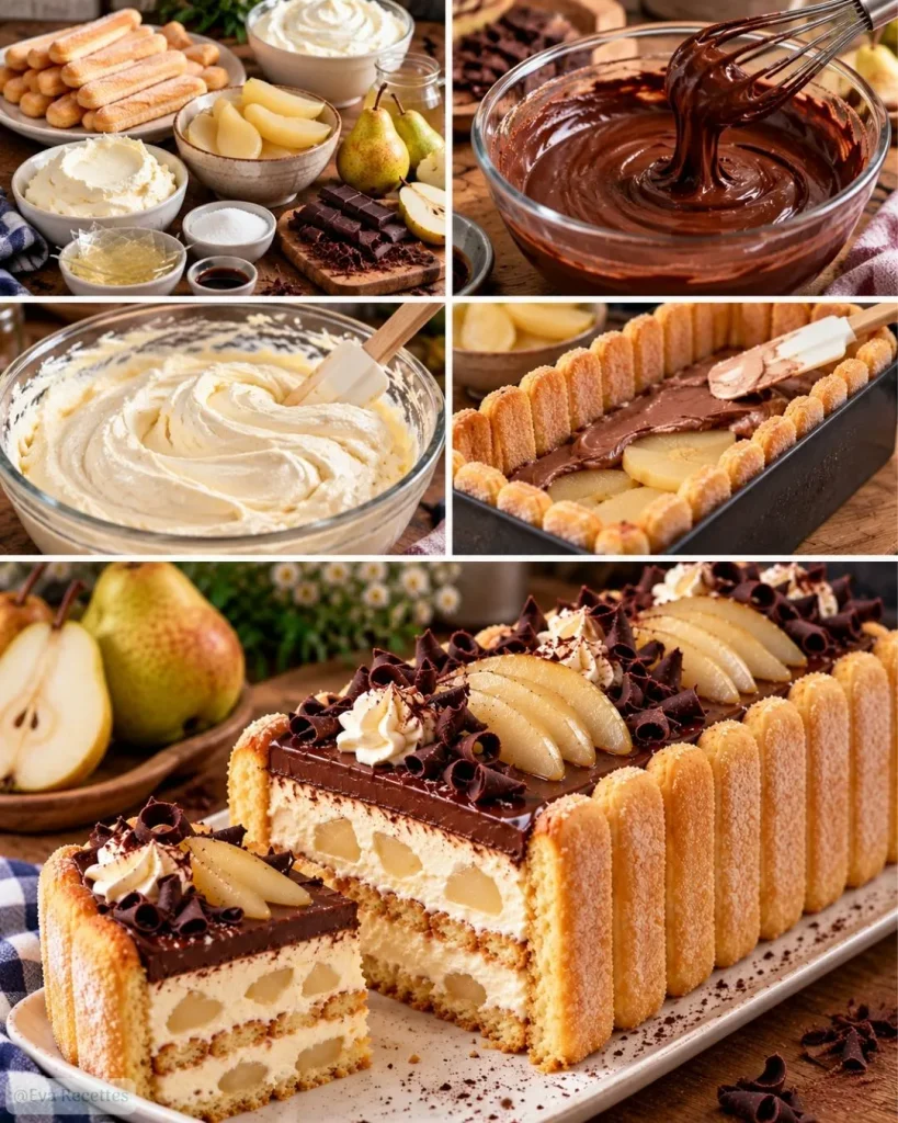 Charlotte poire chocolat