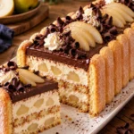 Charlotte poire chocolat lingot