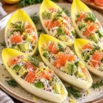 Endives garnies au saumon fumé et à l’avocat